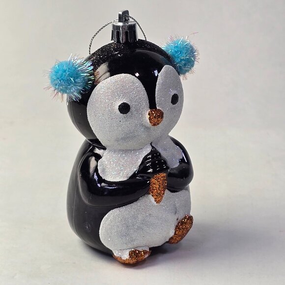 Penguin Christmas Ornament Shatterproof Hanging Plastic Holiday Decoration Bird - Picture 3 of 8